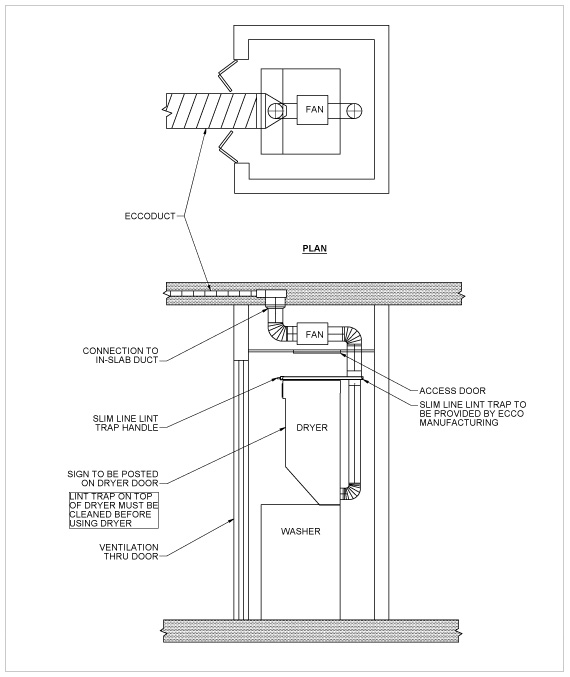 in slab dryer vent booster